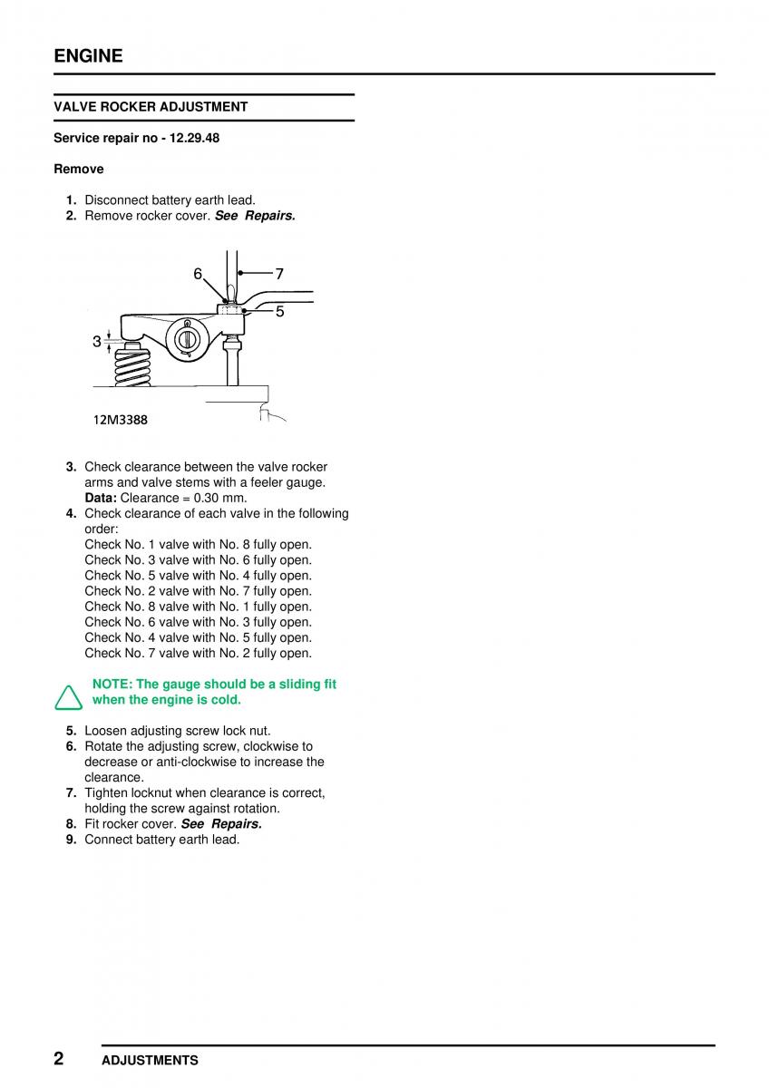 Mini Cooper workshop manual / page 54