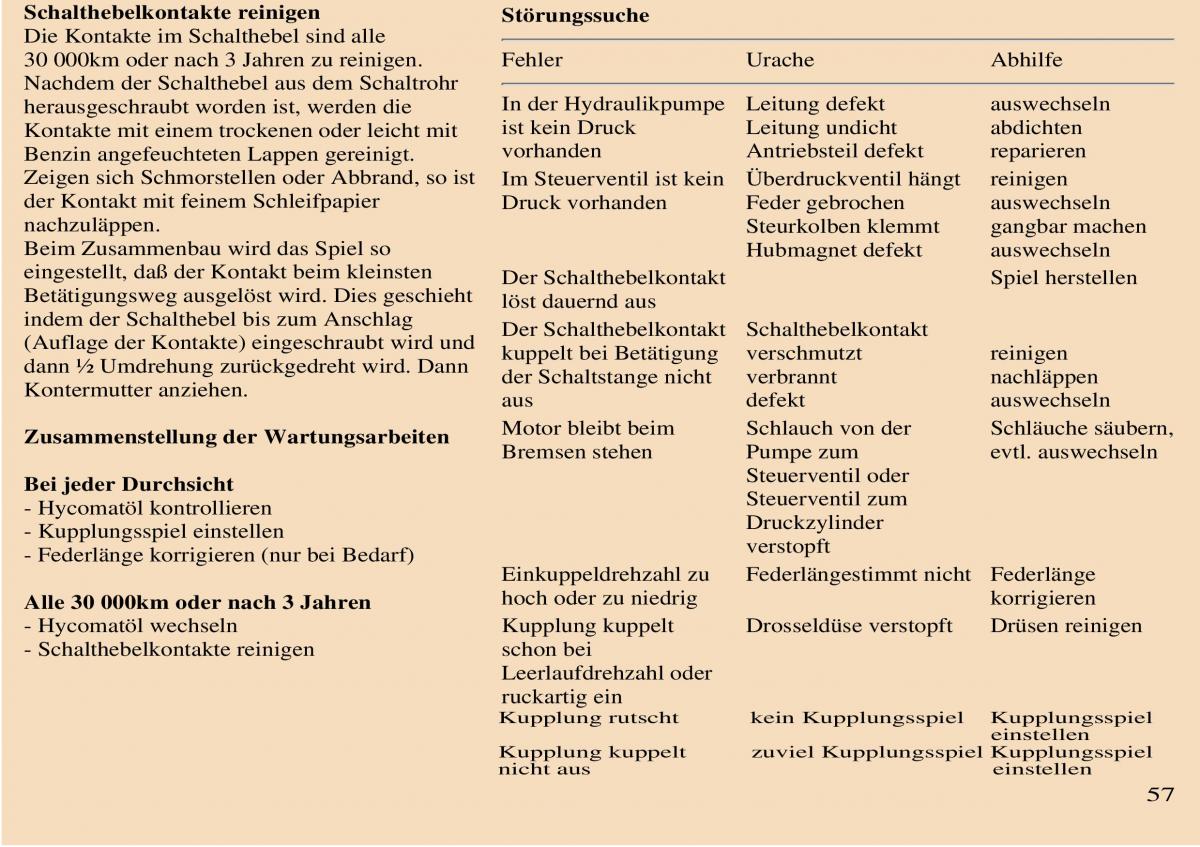 Trabant 601 owners manual Handbuch / page 58