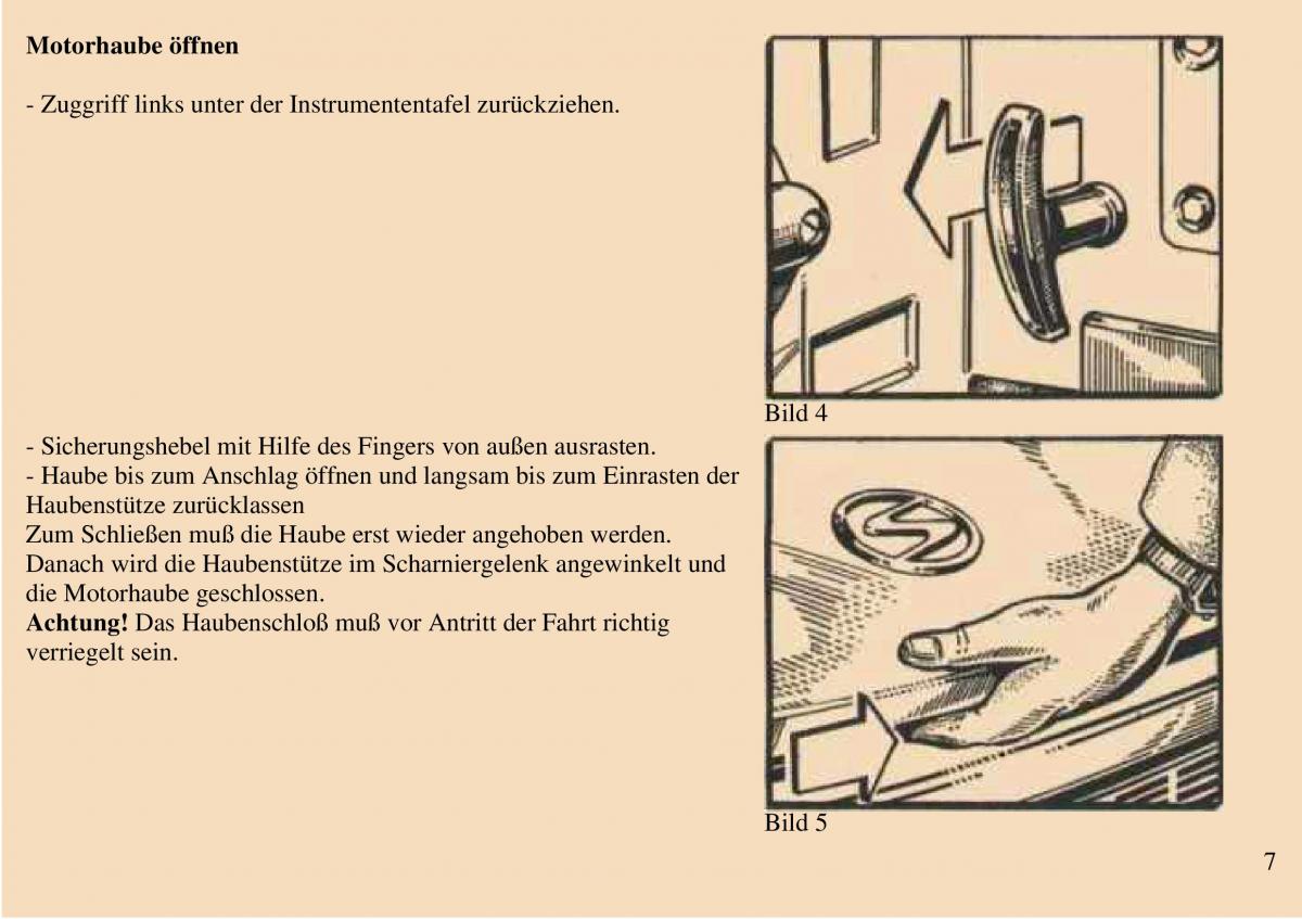 Trabant 601 owners manual Handbuch / page 8