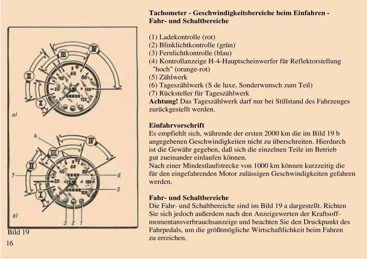 Trabant 601 owners manual Handbuch / page 17