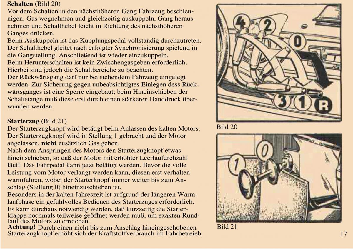 Trabant 601 owners manual Handbuch / page 18