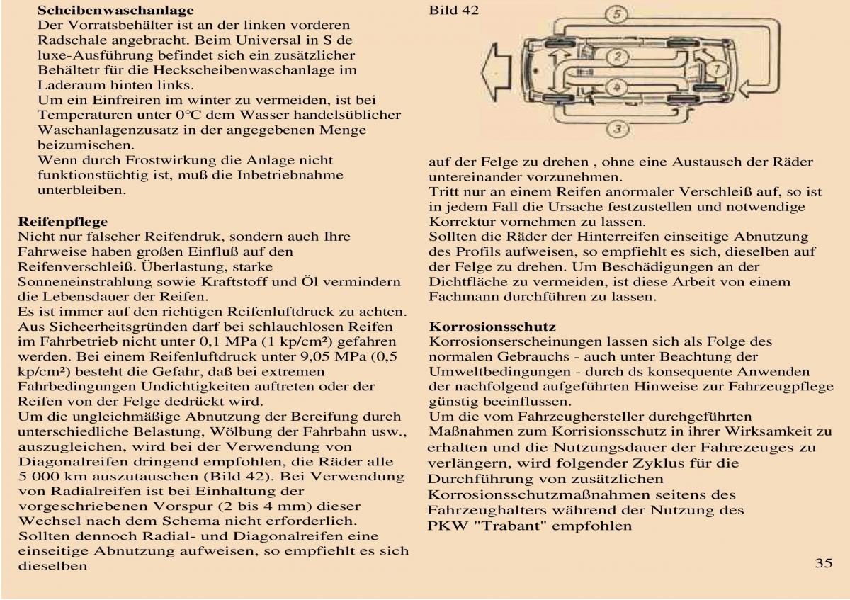 Trabant 601 owners manual Handbuch / page 36