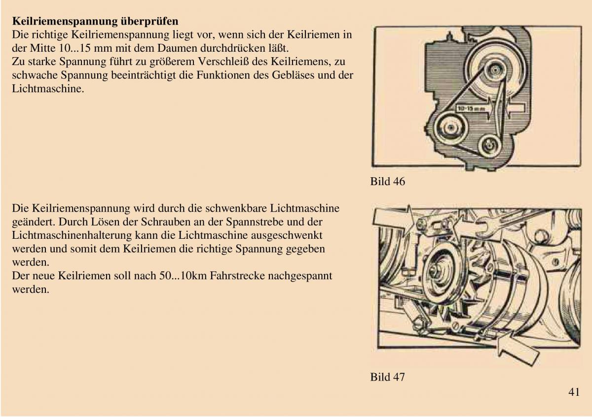 Trabant 601 owners manual Handbuch / page 42