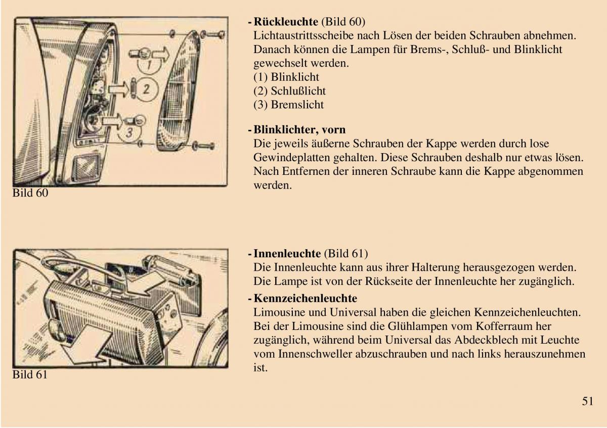 Trabant 601 owners manual Handbuch / page 52