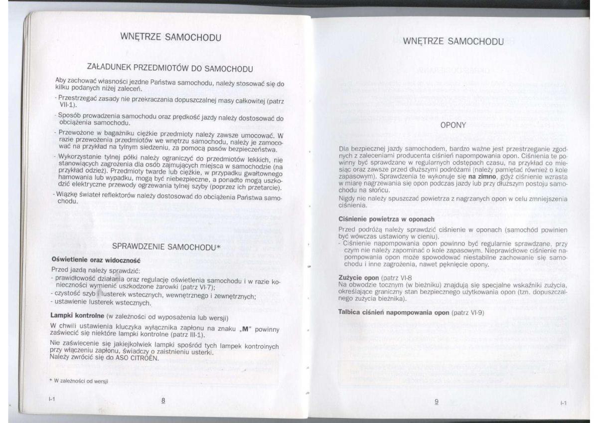 Citroen Xara instrukcja obslugi / page 6