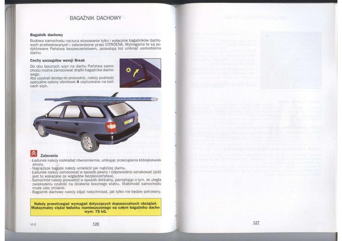 Citroen Xara instrukcja obslugi / page 65