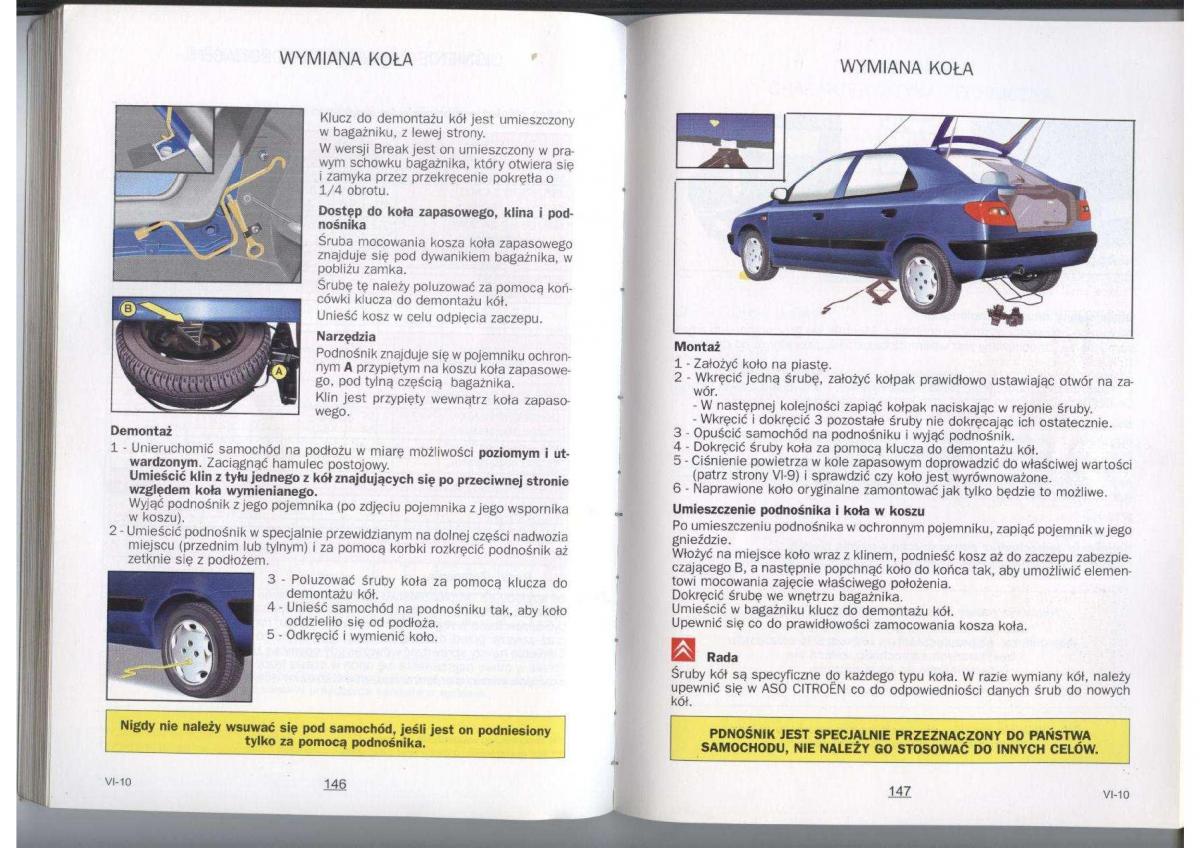 Citroen Xara instrukcja obslugi / page 75