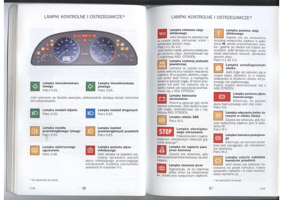 Citroen Xara instrukcja obslugi / page 35