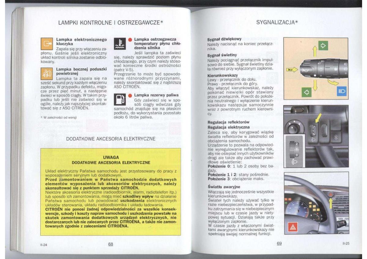 Citroen Xara instrukcja obslugi / page 36