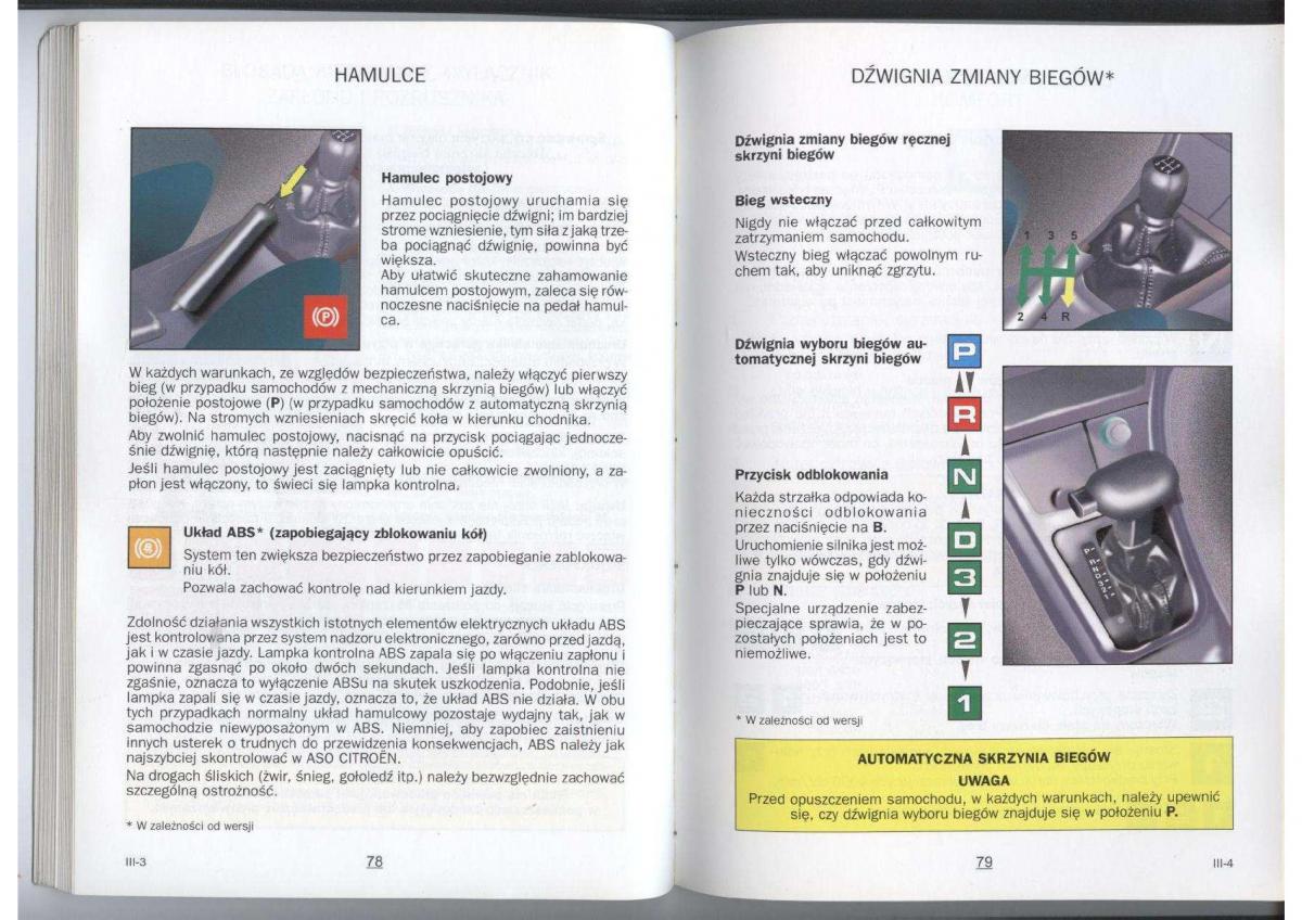 Citroen Xara instrukcja obslugi / page 41