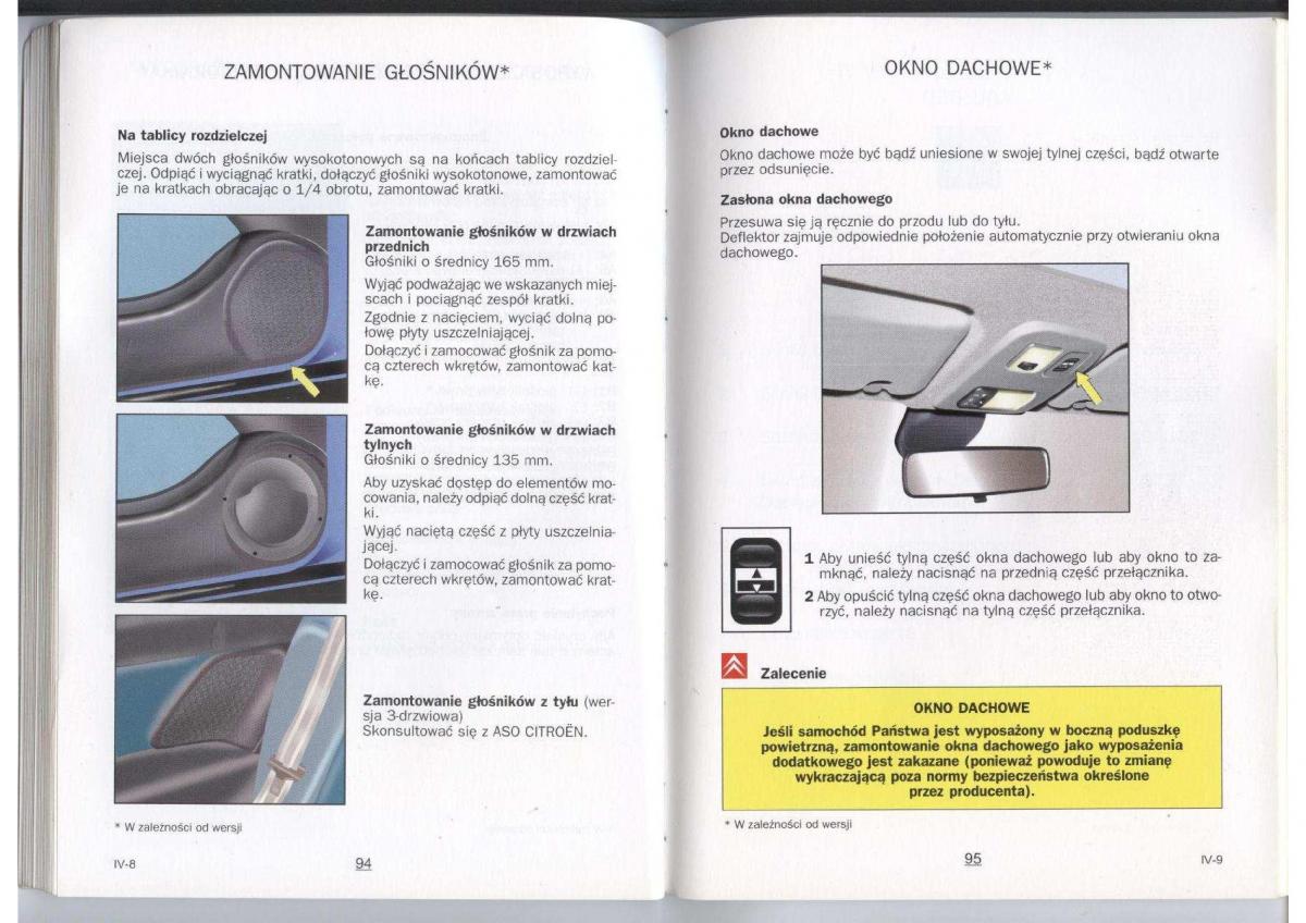 Citroen Xara instrukcja obslugi / page 49