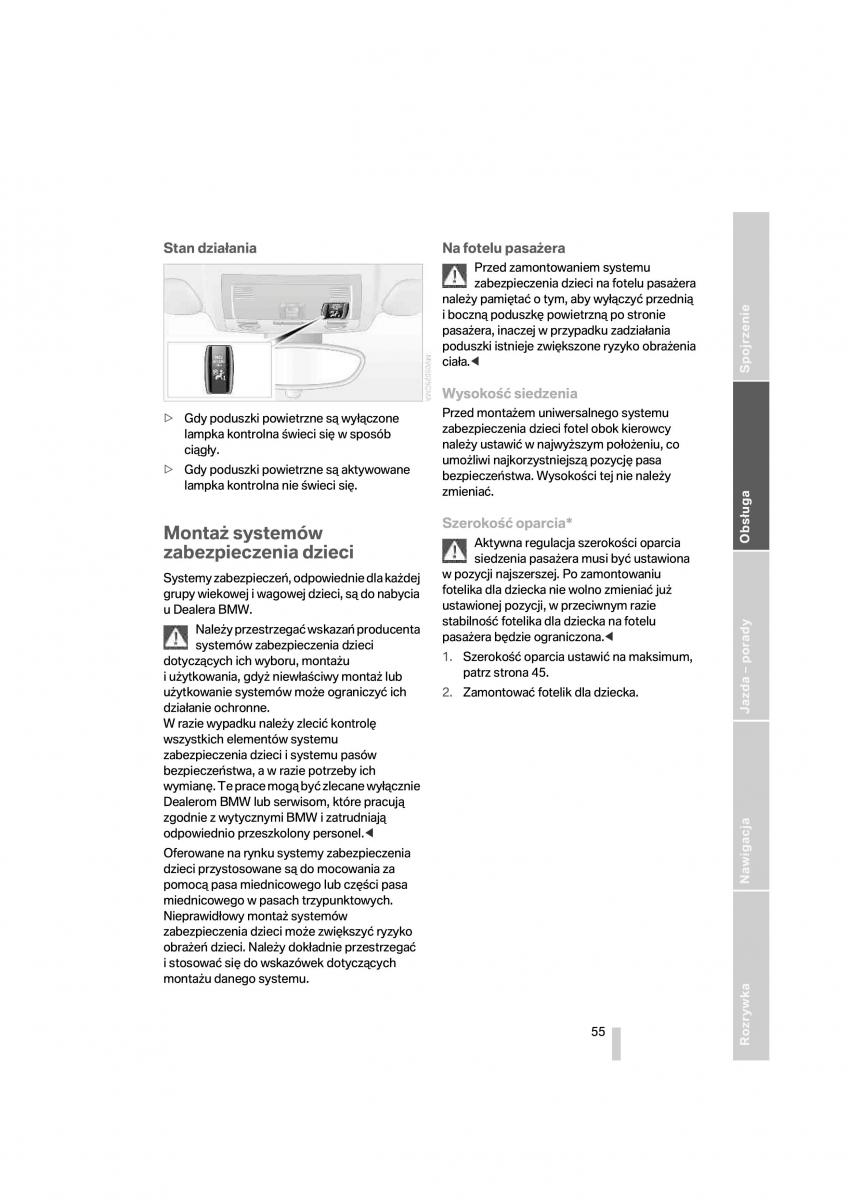 BMW 1 E87 E81 instrukcja obslugi / page 56