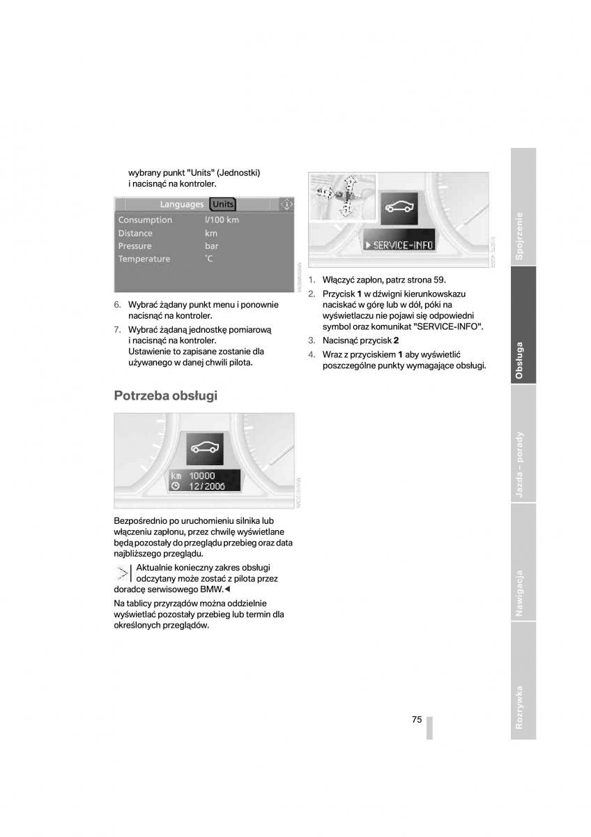 BMW 1 E87 E81 instrukcja obslugi / page 76