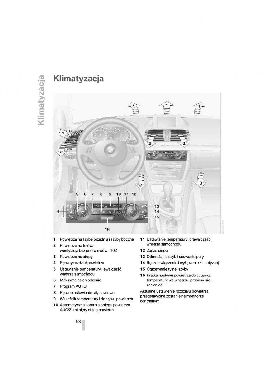 BMW 1 E87 E81 instrukcja obslugi / page 99