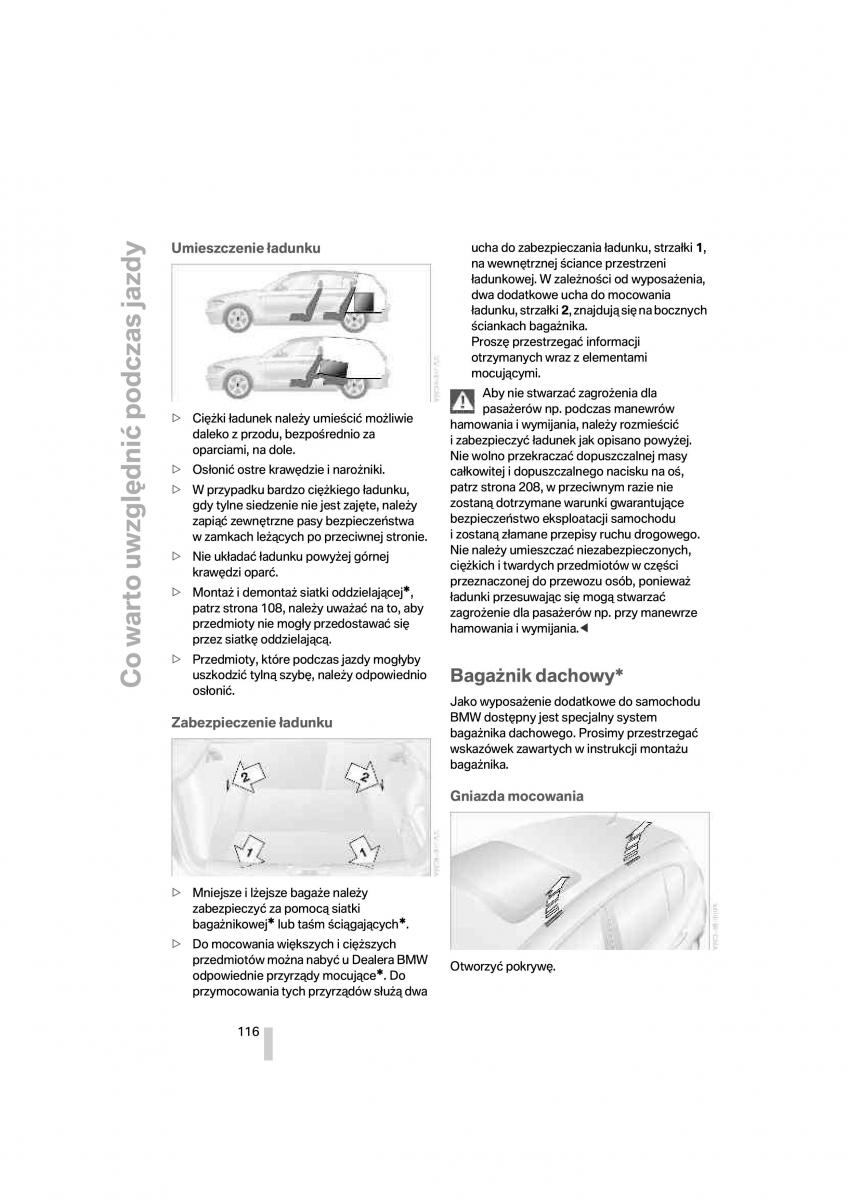 BMW 1 E87 E81 instrukcja obslugi / page 117