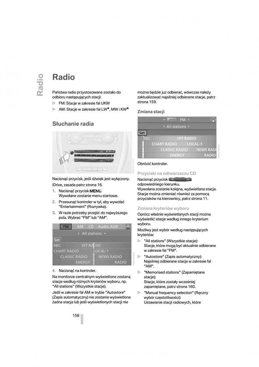 BMW 1 E87 E81 instrukcja obslugi / page 159