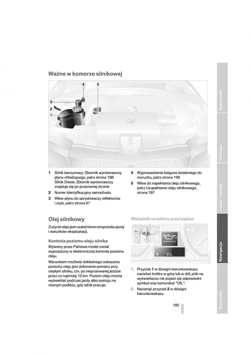 BMW 1 E87 E81 instrukcja obslugi / page 186