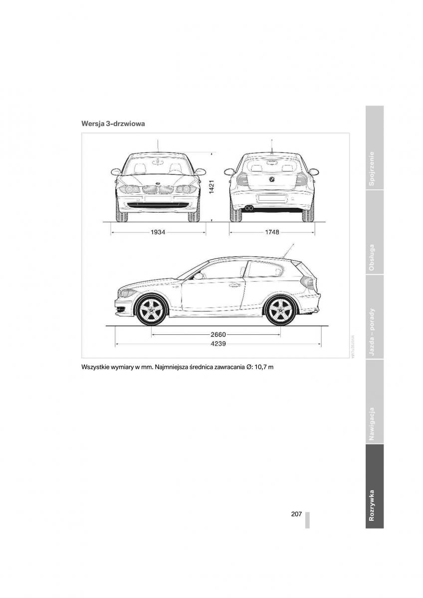 BMW 1 E87 E81 instrukcja obslugi / page 208