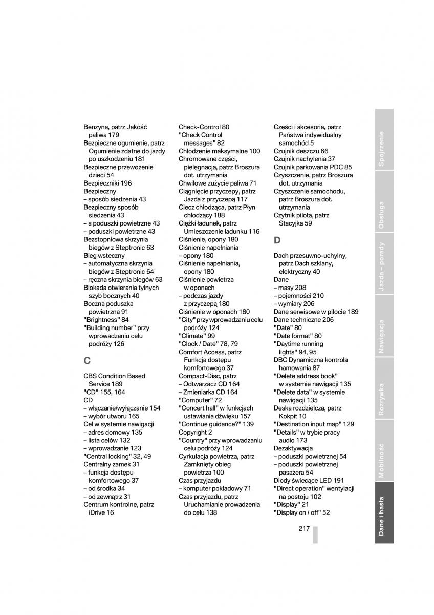 BMW 1 E87 E81 instrukcja obslugi / page 218