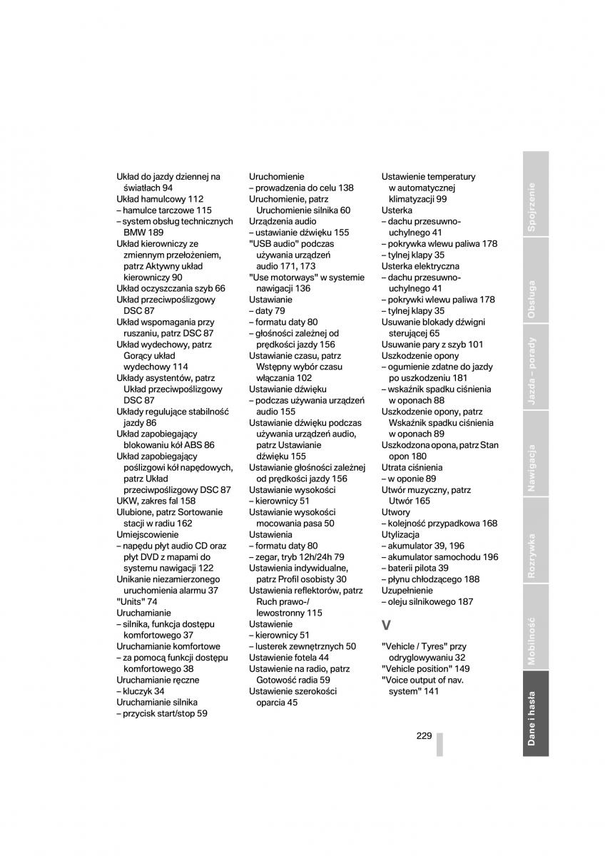 BMW 1 E87 E81 instrukcja obslugi / page 230