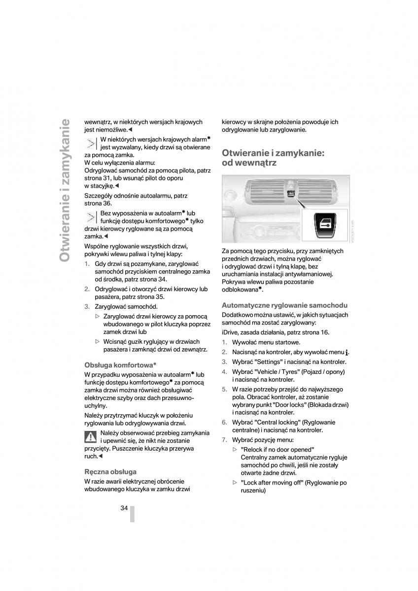 BMW 1 E87 E81 instrukcja obslugi / page 35