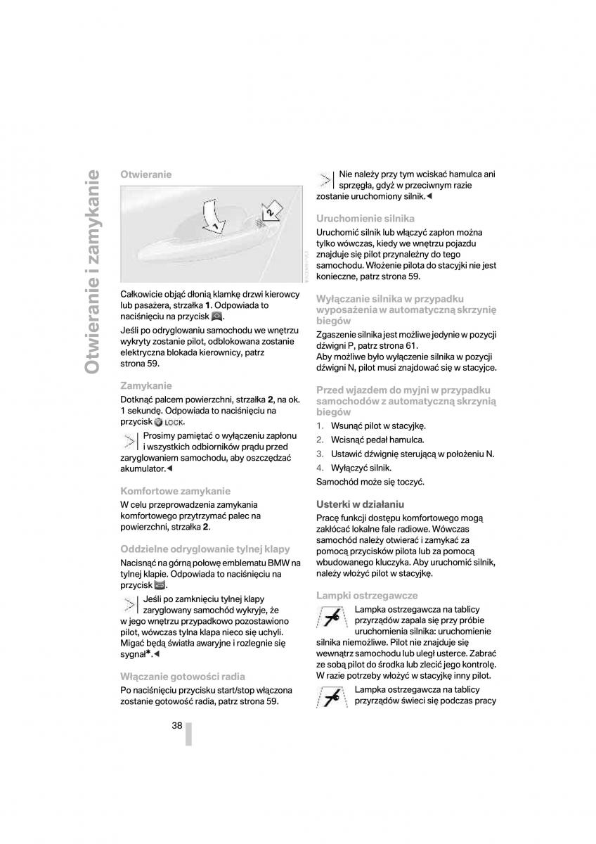 BMW 1 E87 E81 instrukcja obslugi / page 39