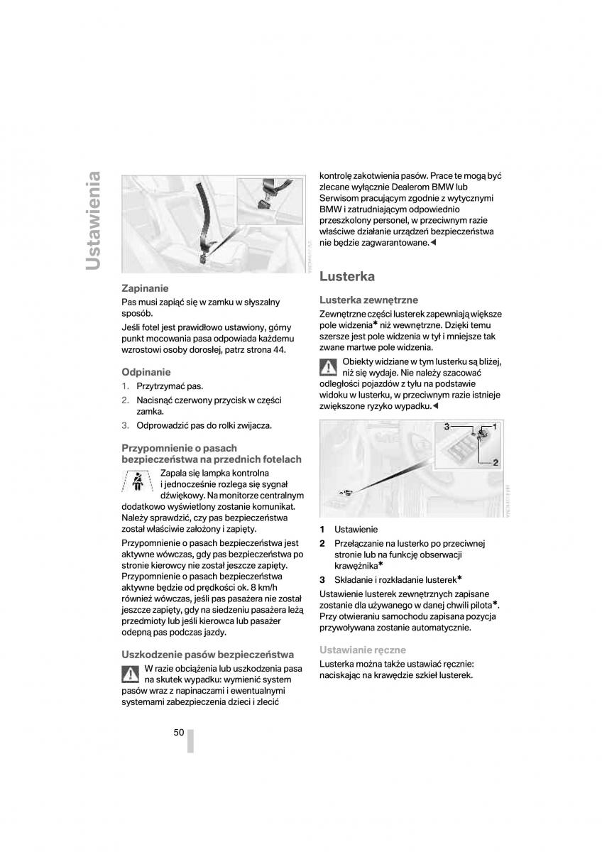 BMW 1 E87 E81 instrukcja obslugi / page 51