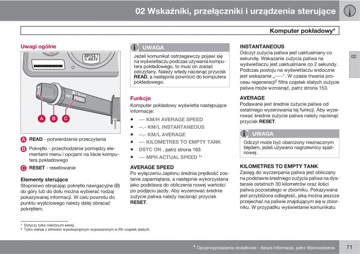 Volvo XC90 XC Classic instrukcja obslugi / page 73