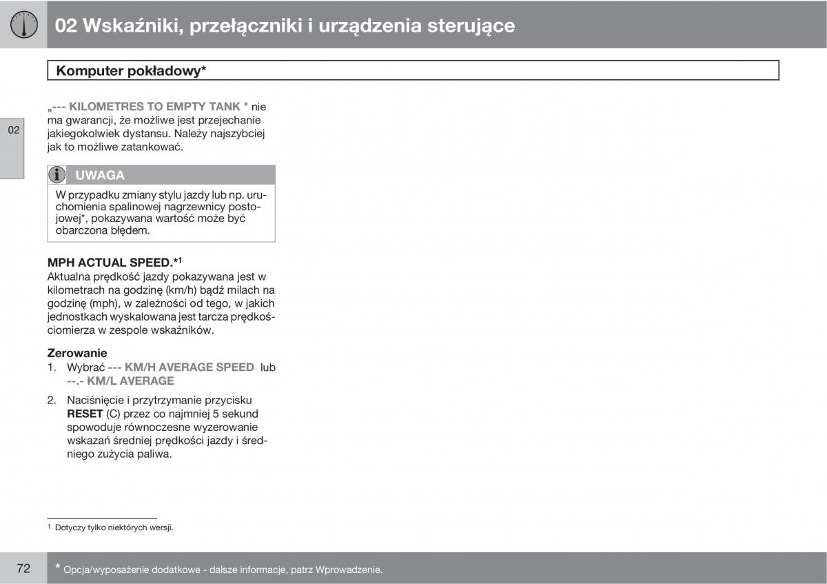 Volvo XC90 XC Classic instrukcja obslugi / page 74