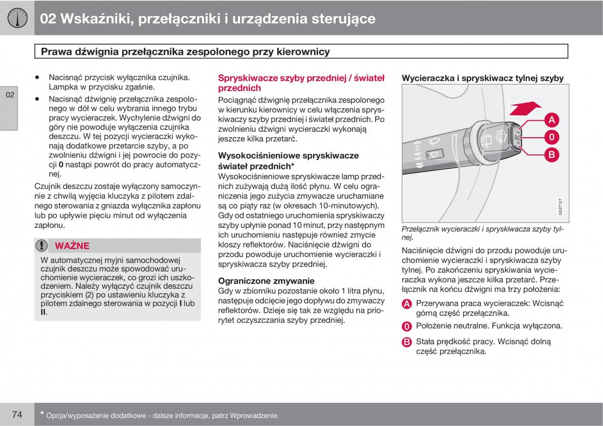 Volvo XC90 XC Classic instrukcja obslugi / page 76