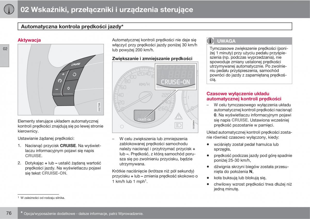 Volvo XC90 XC Classic instrukcja obslugi / page 78