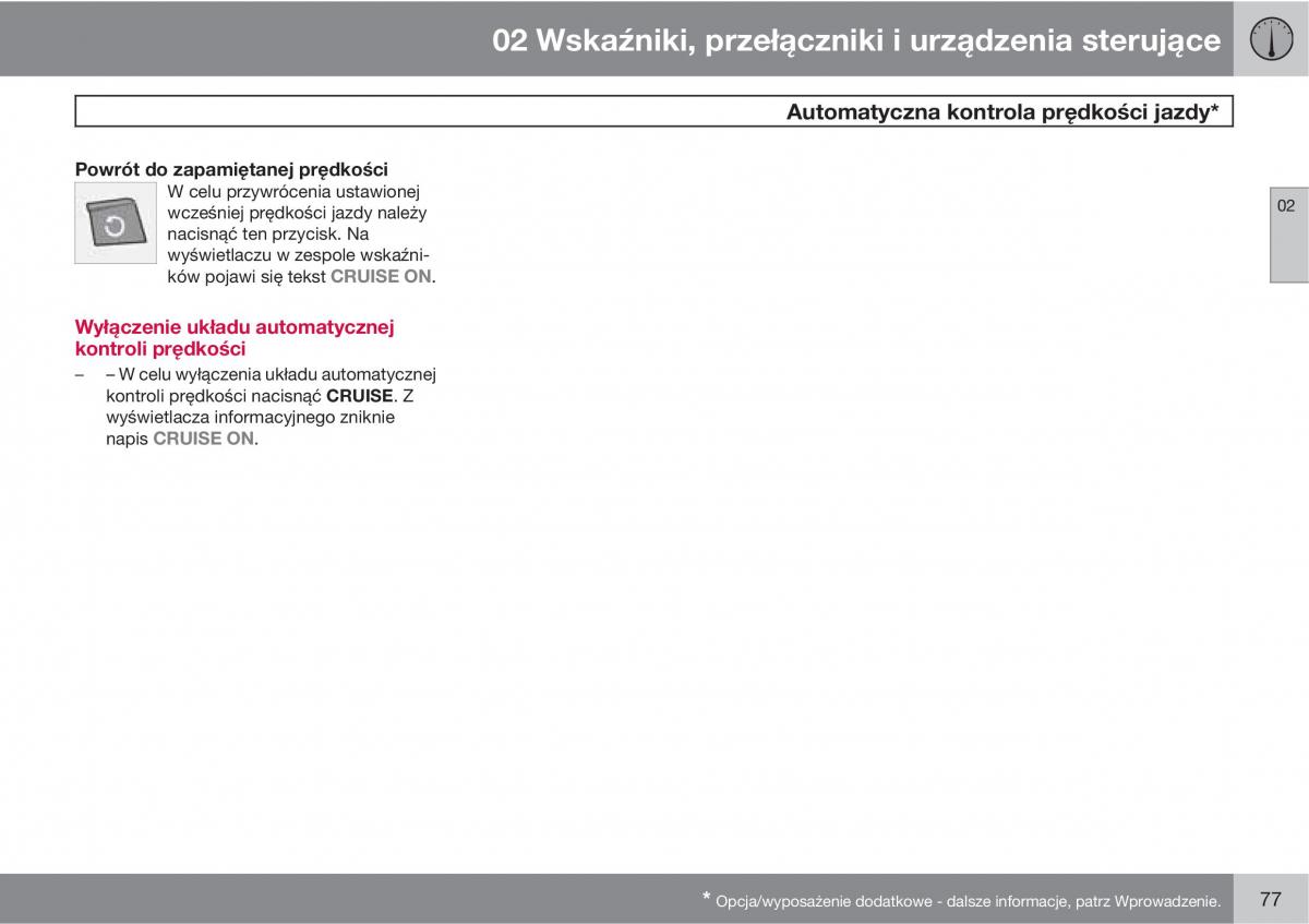 Volvo XC90 XC Classic instrukcja obslugi / page 79