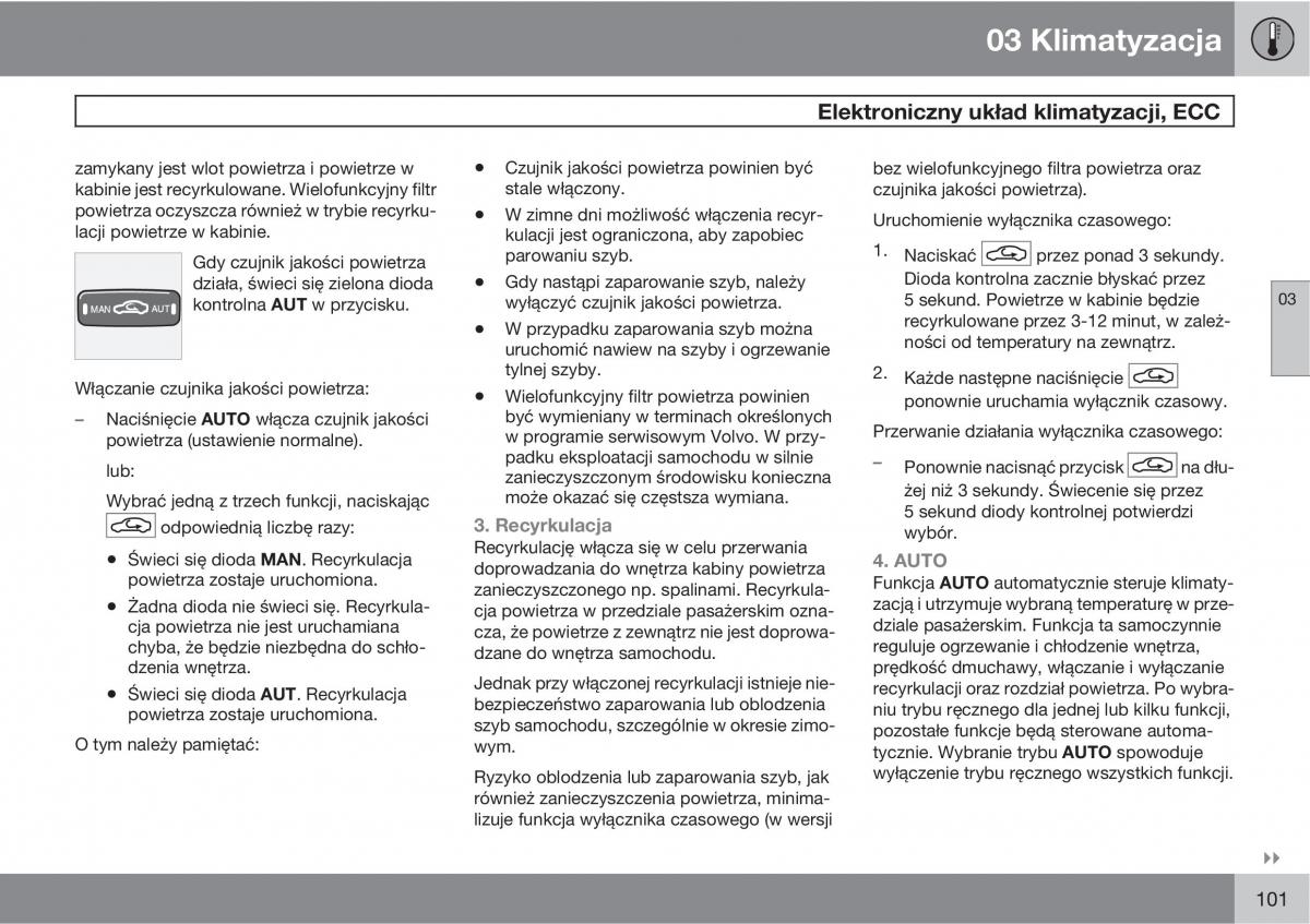 Volvo XC90 XC Classic instrukcja obslugi / page 103