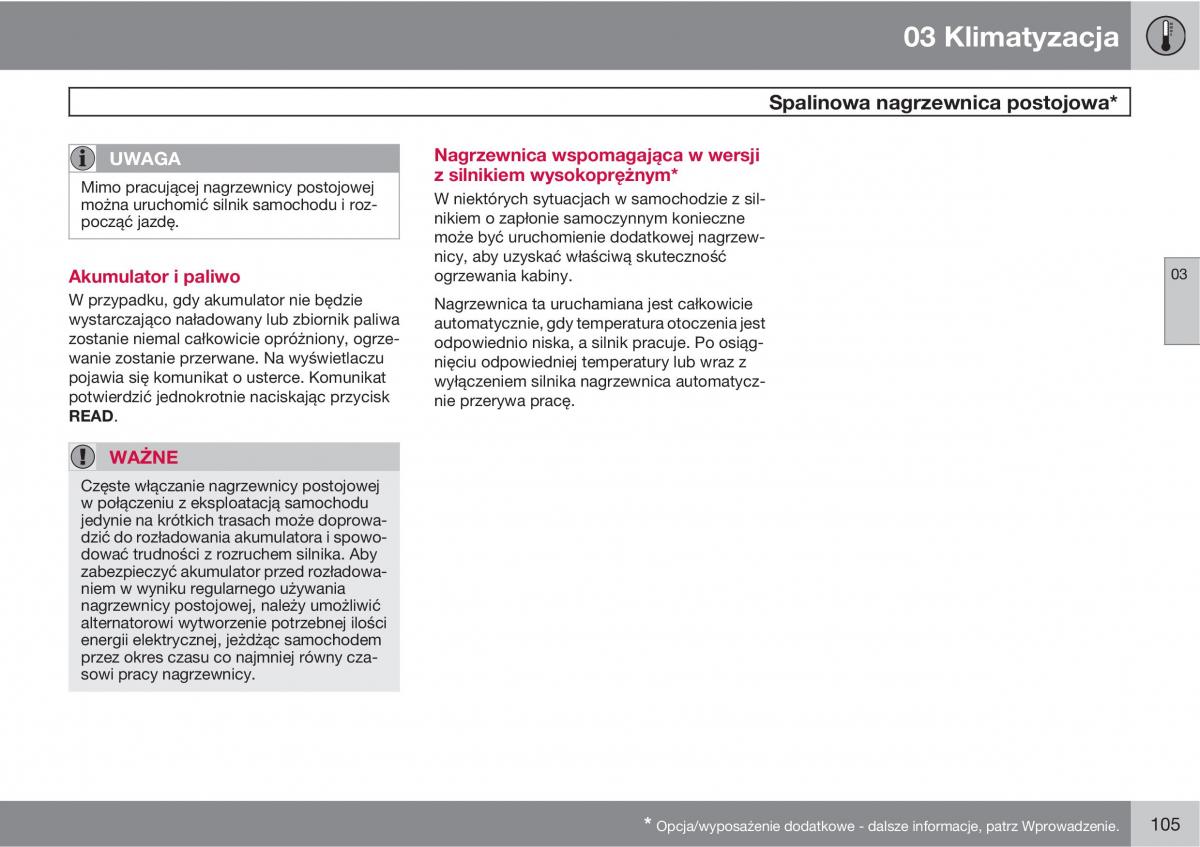 Volvo XC90 XC Classic instrukcja obslugi / page 107