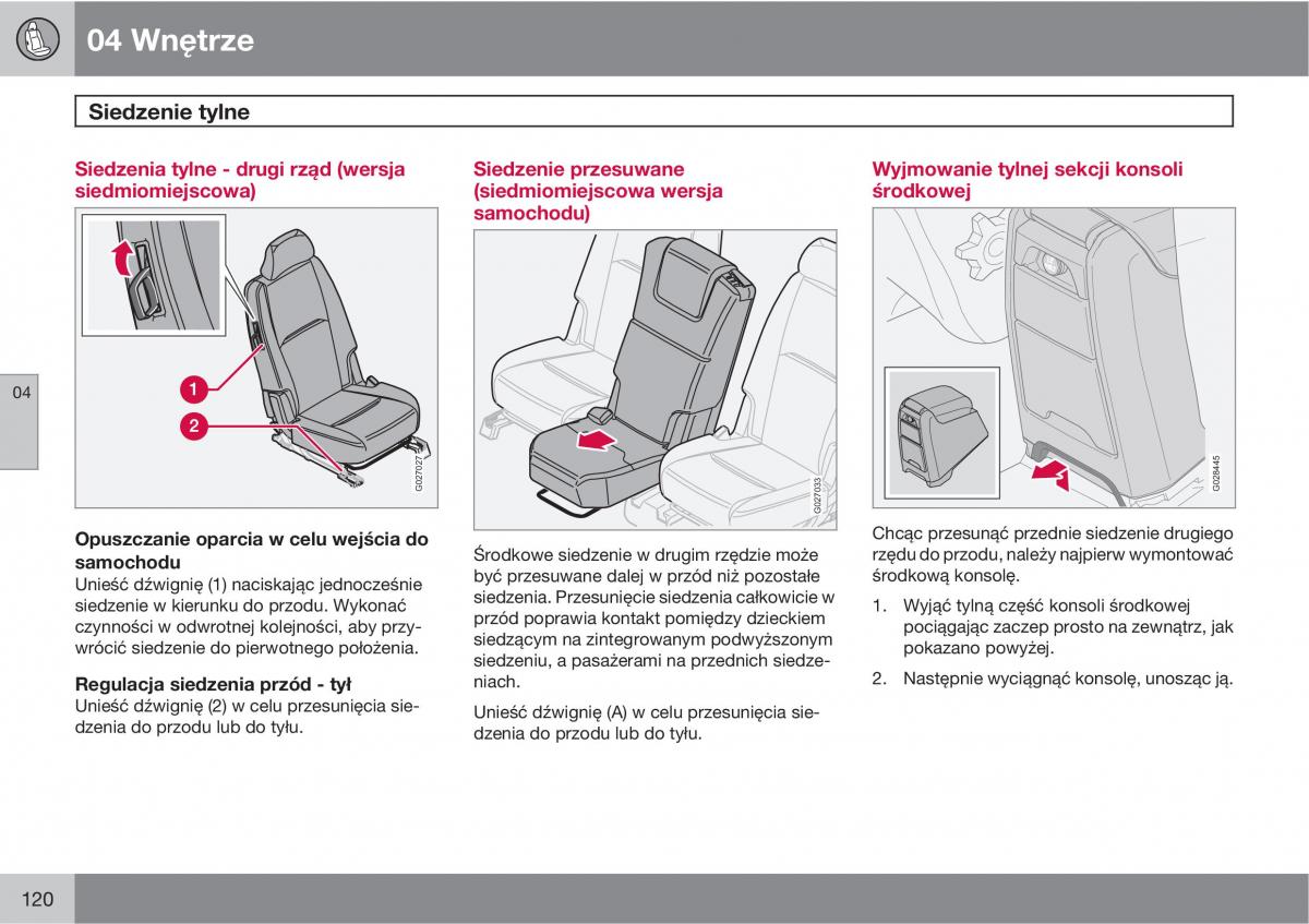 Volvo XC90 XC Classic instrukcja obslugi / page 122