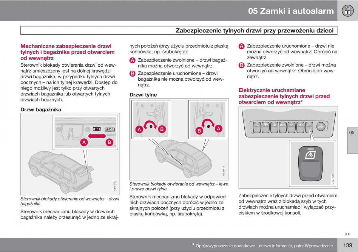 Volvo XC90 XC Classic instrukcja obslugi / page 141