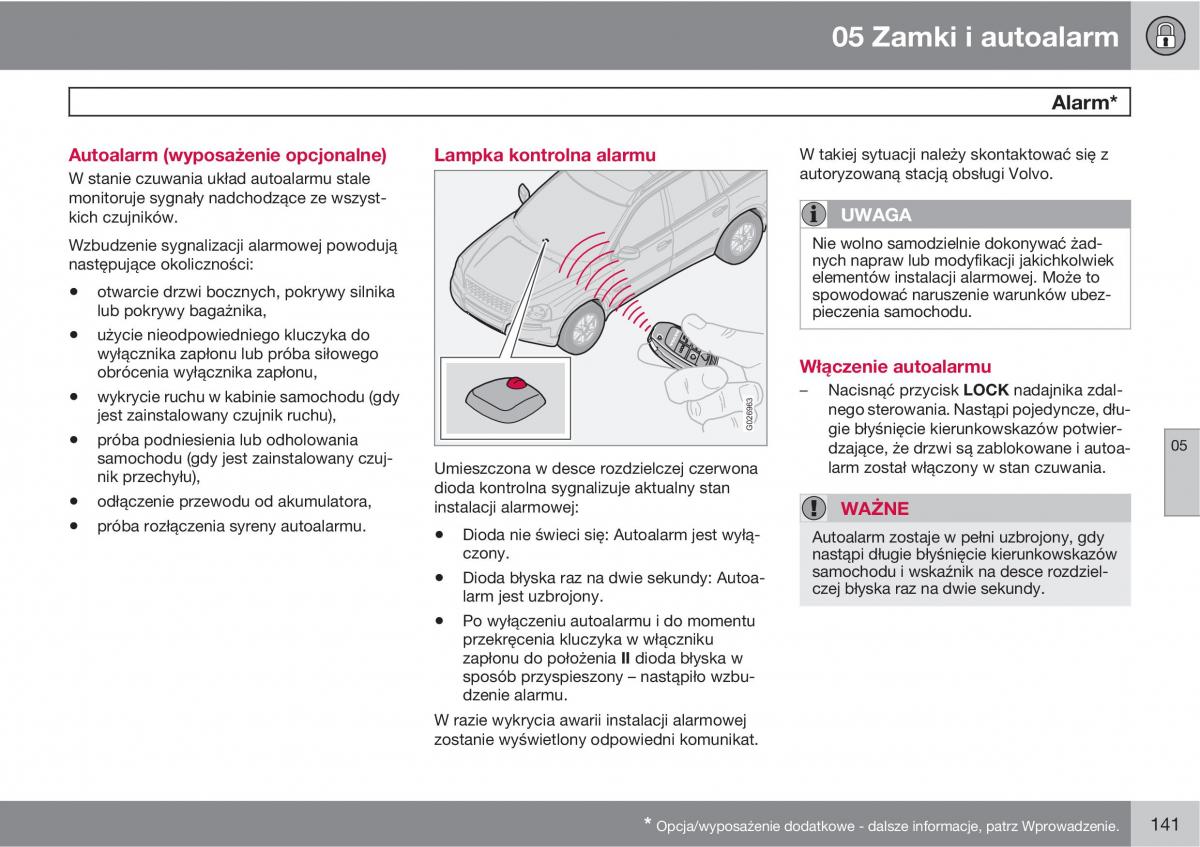 Volvo XC90 XC Classic instrukcja obslugi / page 143