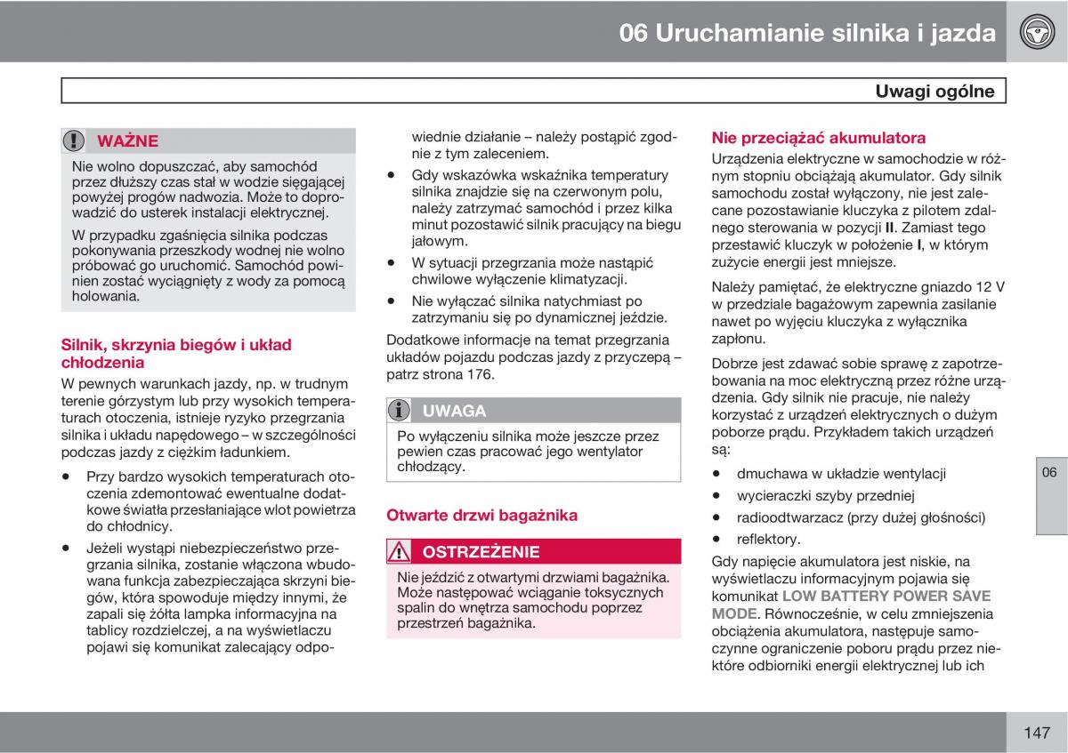 Volvo XC90 XC Classic instrukcja obslugi / page 149