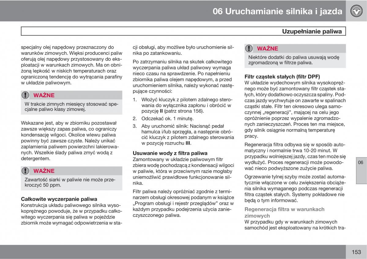 Volvo XC90 XC Classic instrukcja obslugi / page 155