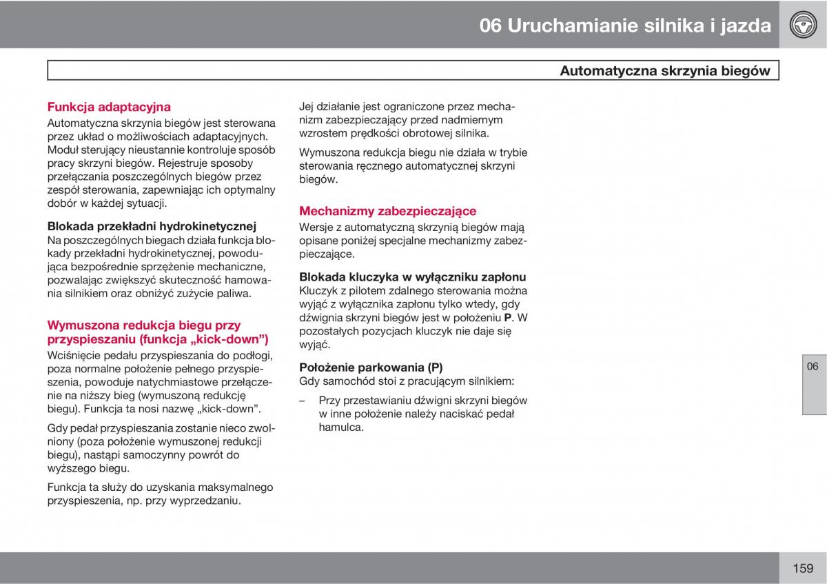 Volvo XC90 XC Classic instrukcja obslugi / page 161