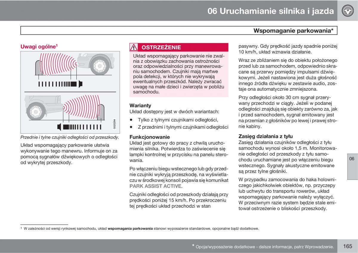 Volvo XC90 XC Classic instrukcja obslugi / page 167