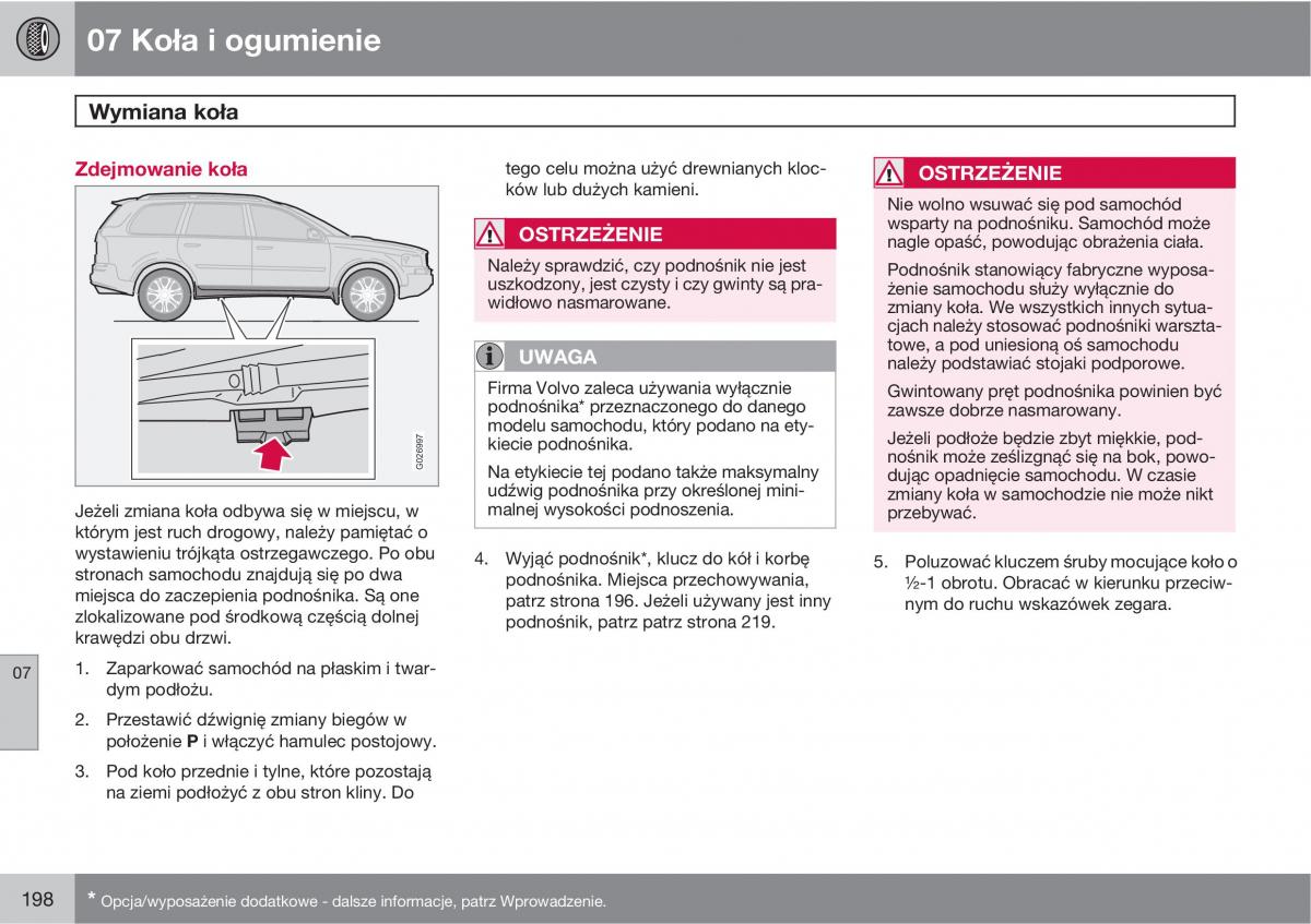 Volvo XC90 XC Classic instrukcja obslugi / page 200