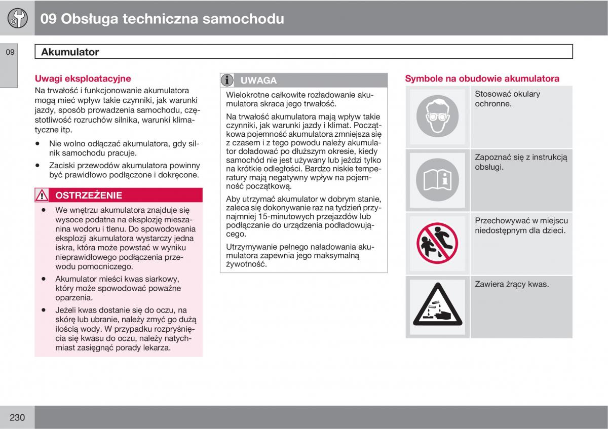 Volvo XC90 XC Classic instrukcja obslugi / page 232