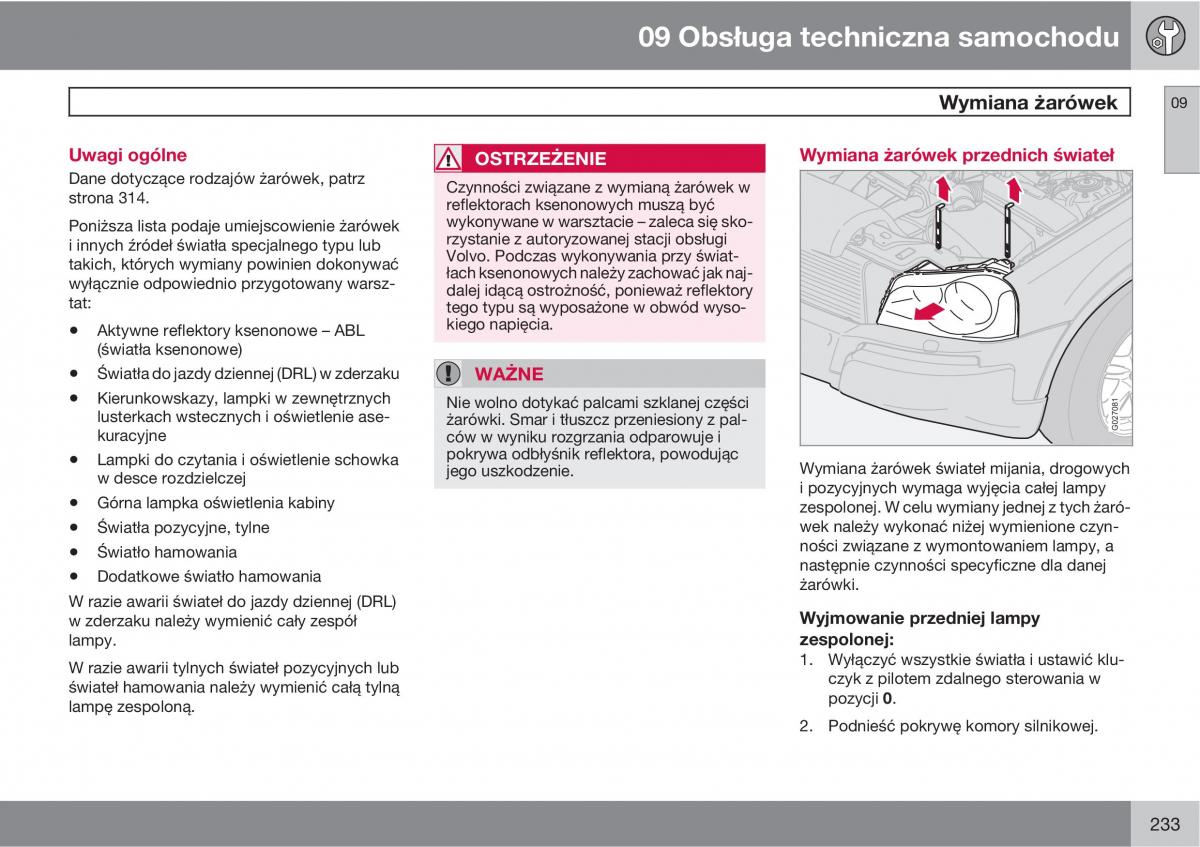 Volvo XC90 XC Classic instrukcja obslugi / page 235