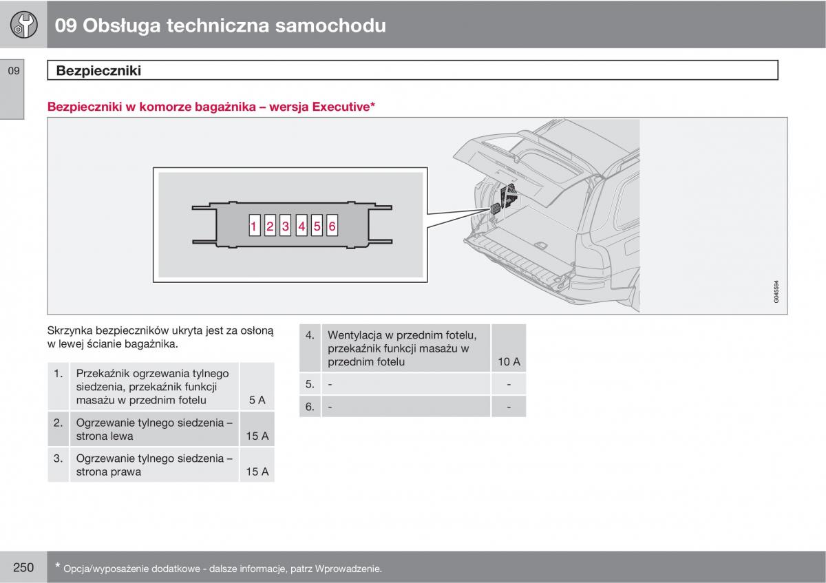 Volvo XC90 XC Classic instrukcja obslugi / page 252