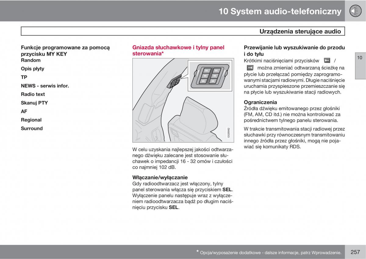 Volvo XC90 XC Classic instrukcja obslugi / page 259