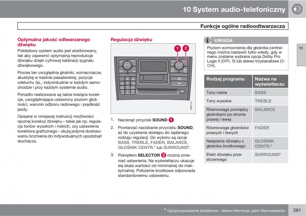 Volvo XC90 XC Classic instrukcja obslugi / page 263