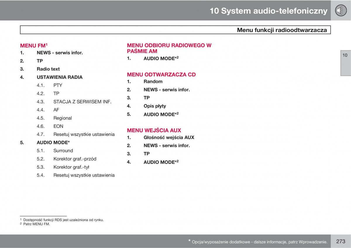 Volvo XC90 XC Classic instrukcja obslugi / page 275