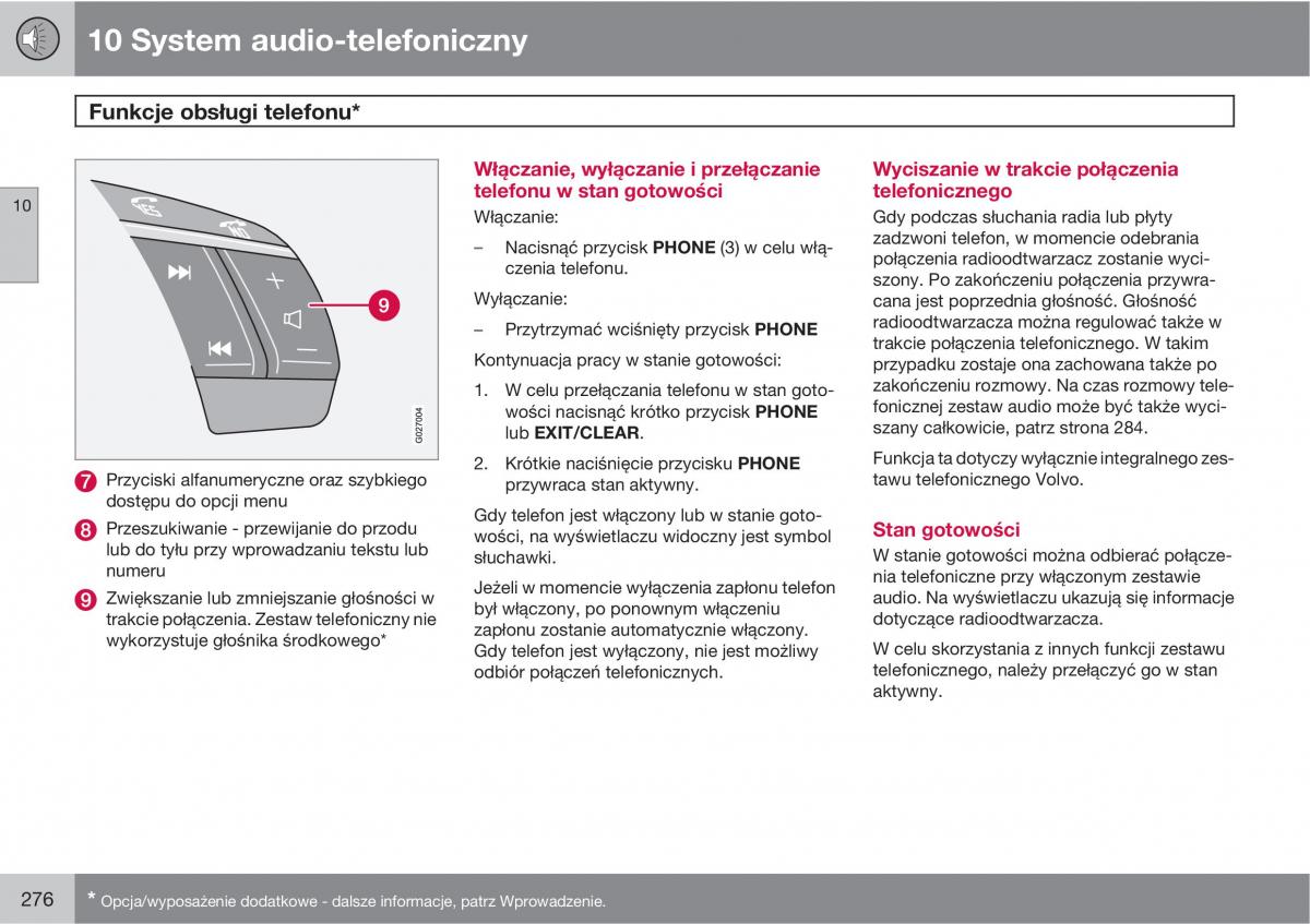 Volvo XC90 XC Classic instrukcja obslugi / page 278