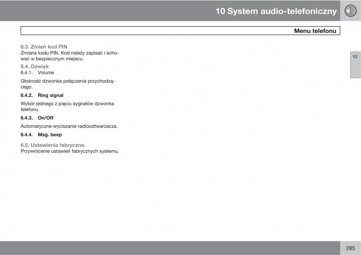 Volvo XC90 XC Classic instrukcja obslugi / page 287